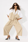 WIDE LEG PANTS WITH PLEATS
