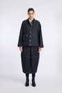 NAVY DENIM CONIC SKIRT