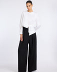 İNKA WHITE ASYMMETRIC BLOUSE
