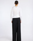 İNKA BLACK ASYMMETRIC BLOUSE