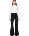 FITTED PANTS WITH DRAPES