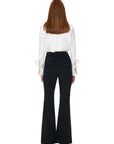 FITTED PANTS WITH DRAPES