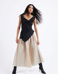 CLOCHE TAFFETA SKIRT