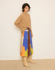 ZIGZAG BRAIDED CASHMERE BLEND SWEATER