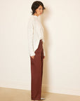 ZIGZAG BRAIDED CASHMERE BLEND SWEATER