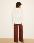 ZIGZAG BRAIDED CASHMERE BLEND SWEATER