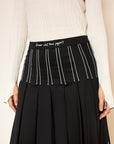 RIBBED KNIT WITH SLIT SLEEVES