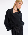 MIDI SKIRT WITH QUILTED ROSE EMBELLISHMENT