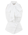 PORTOFINO BLOUSE WITH SHAWL DETAIL