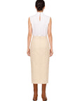 SCARF DETAILED BUTTER YELLOW SKIRT