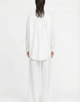 TROPEA RELAXED SHIRT WITH EMBROIDERED ACCESSORY