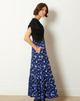 WAVE PANELED COLOR BLOCK DRESS