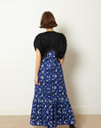 WAVE PANELED COLOR BLOCK DRESS