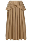 CAMEL SKIRT WITH PLEATS