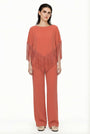 CLASSIC CORAL PLEATED PANTS