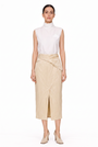LALE BLOUSE WITH RUCHED NECKLINE