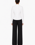 CLASSIC BLACK PLEATED PANTS