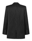 WRINKLED LOOKING BLACK SHINY JACKET