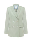 DOUBLE-BREASTED MINT JACKET