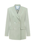 DOUBLE-BREASTED MINT JACKET