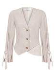 BEIGE STRIPED JACKET
