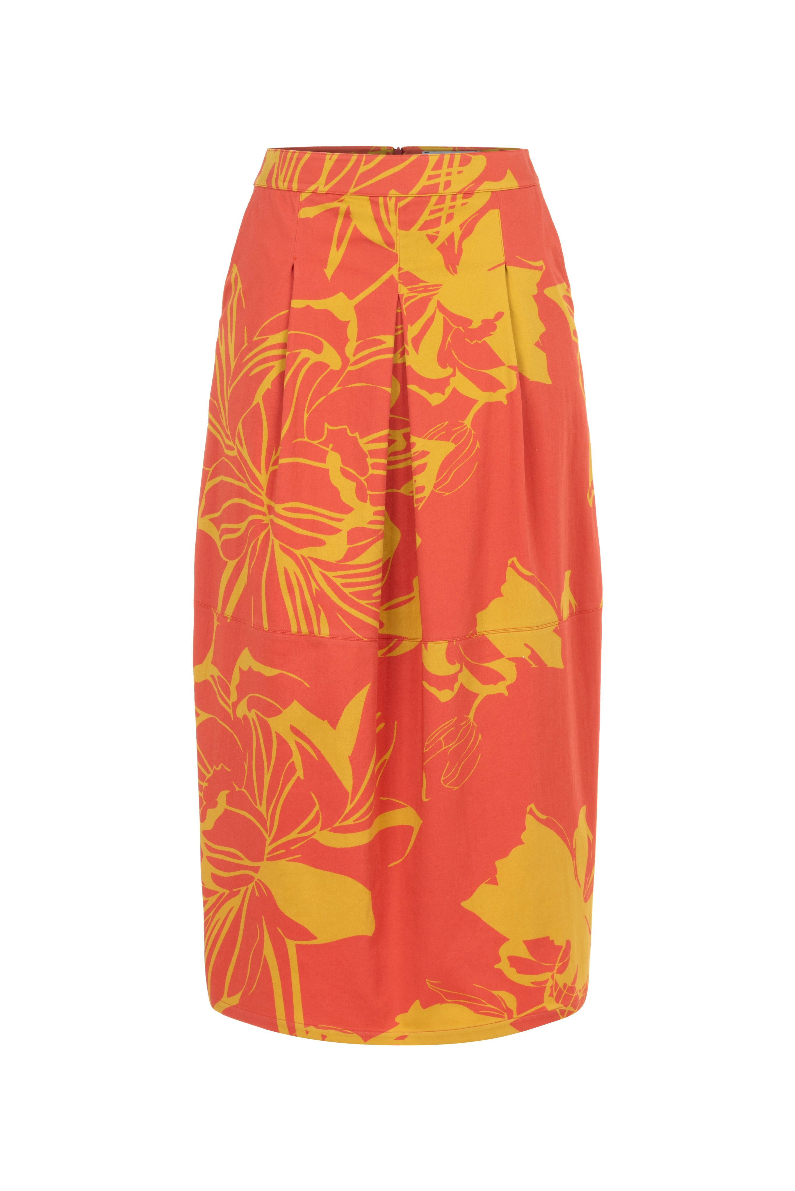 CONIC SKIRT WITH FLORAL PATTERN