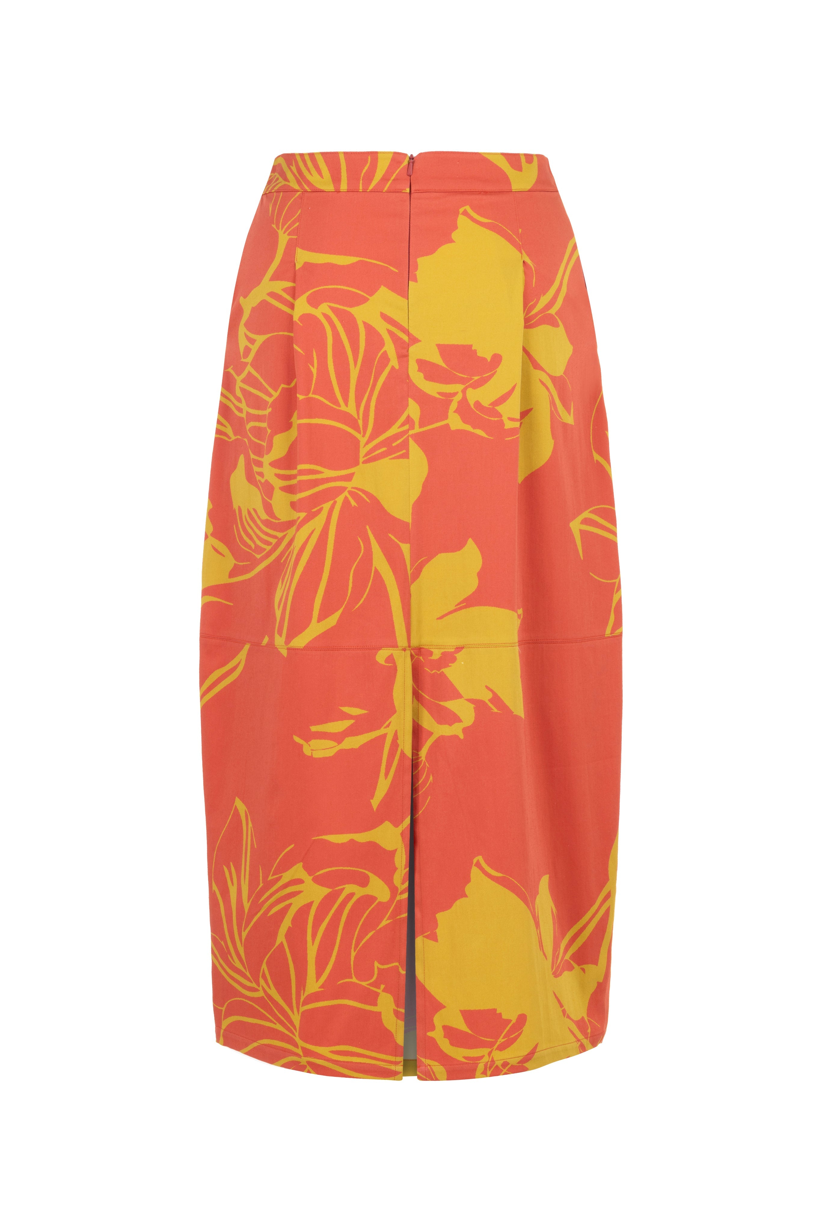 CONIC SKIRT WITH FLORAL PATTERN