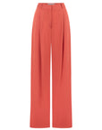 CLASSIC CORAL PLEATED PANTS