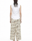 CARNIVAL PATTERNED WIDE LEG PANTS