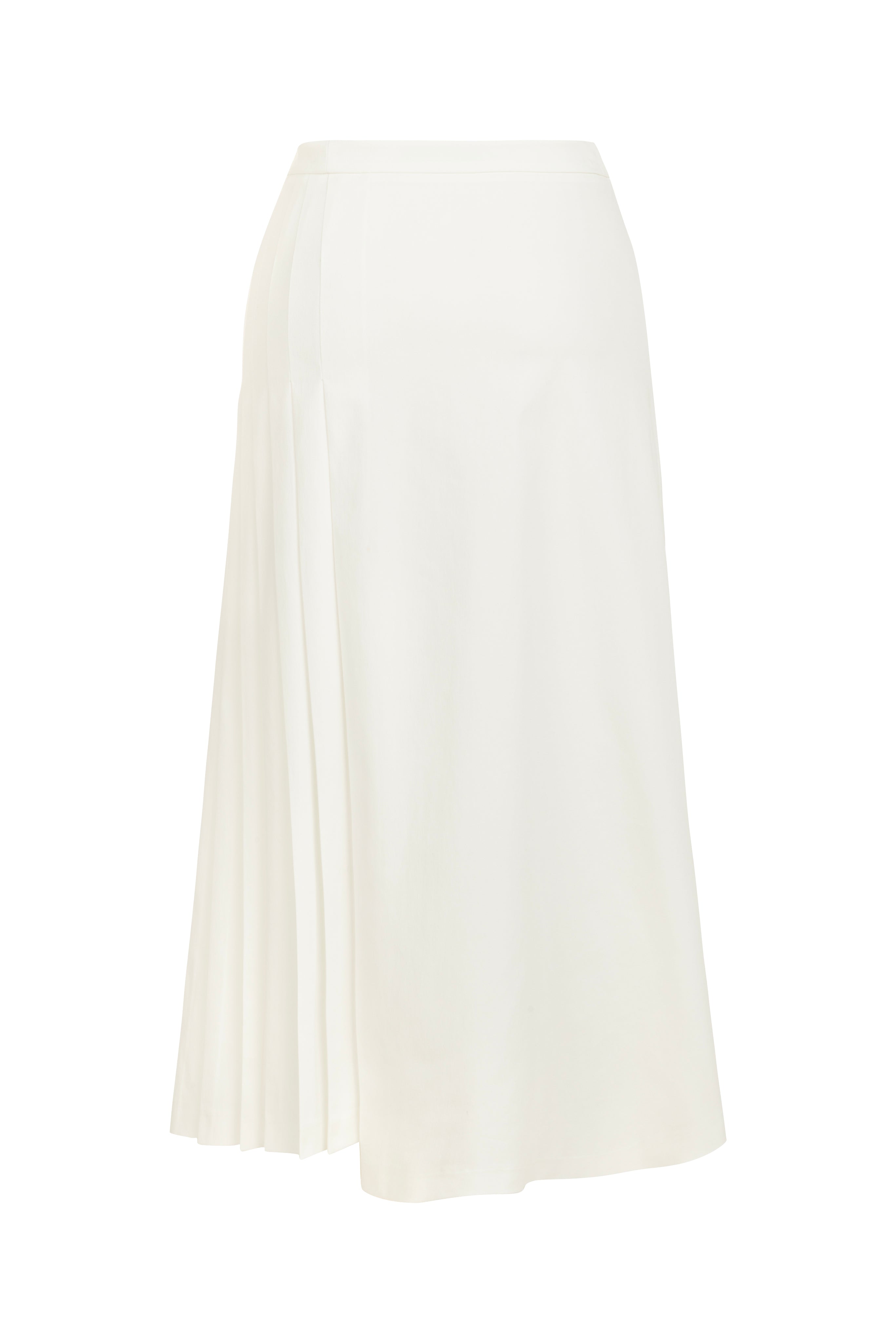 MIDI SKIRT WITH SIDE PLEATS