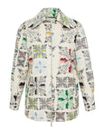 PATCHWORK PRINTED WOOL JACKET