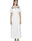 WHITE POPLIN SHIRT DRESS
