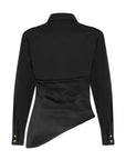 DAHLIA SATIN CORSET DETAIL SHIRT