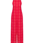 PLAID JUMPSUIT WITH EXTRA LONG STRAPS