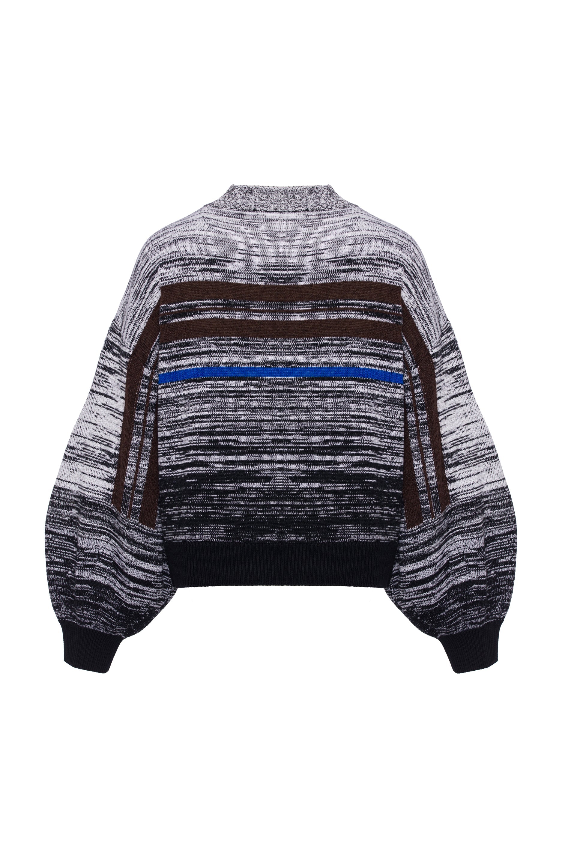 MOHAIR STRIPED WOOL SWEATER