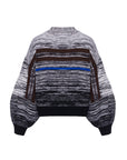 MOHAIR STRIPED WOOL SWEATER