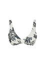 KNOTTED BRALETTE STONE PRINT BIKINI
