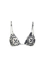 STONE PRINT TIE UP BIKINI TOP