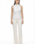 PORTOFINO BLOUSE WITH SHAWL DETAIL