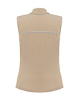 LIPARI BLOUSE WITH TOPSTICHING DETAIL