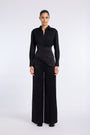 DAHLIA SATIN CORSET DETAIL SHIRT