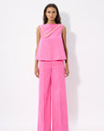 PINK WIDE LEG PANTS