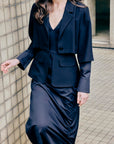 DRESS WITH JACKET DETAIL