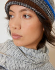 UNISEX MOHAIR STRIPED WOOL BEANIE