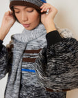 MOHAIR STRIPED WOOL SWEATER