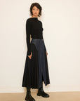 RIBBED KNIT WITH SLIT SLEEVES