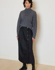 BATWING KNIT WITH DRAPED NECK DETAIL