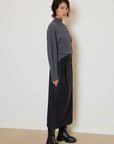 BATWING KNIT WITH DRAPED NECK DETAIL