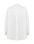 OLIMPOS WHITE SHIRT WITH EMBROIDERED BUTTONS