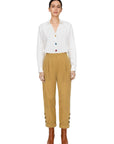 TRENCH PANTS WITH BUTTONS
